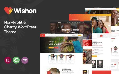 Wishon - Non-Profit & Charity WordPress theme theme free